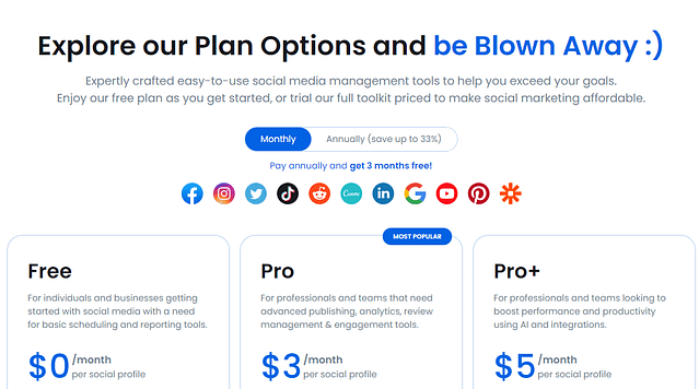 Monthly Pricing