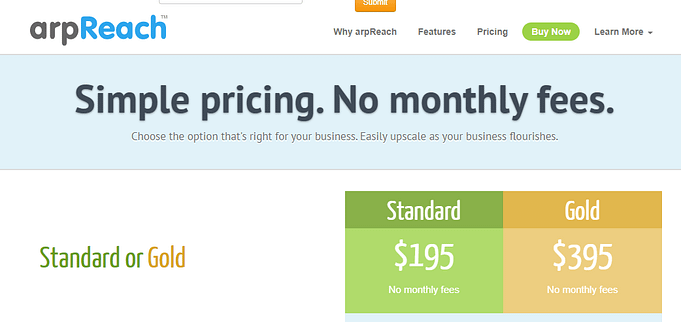 arpReach pricing